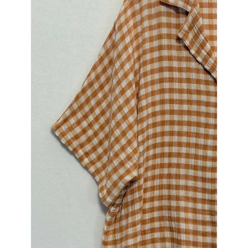 Rip Curl Premium Surf Check Shirt Short Sleeve Button Gauze Medium Beach Surf - Picture 4 of 13